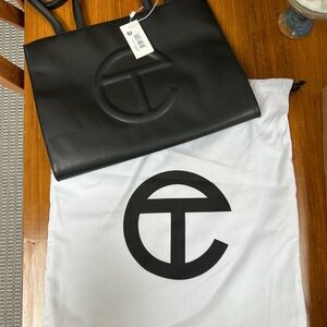Telfar Classic Black Shopper